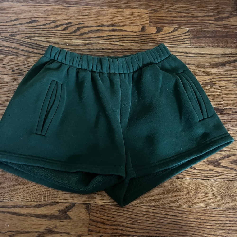 Green Women's Sweat Shorts